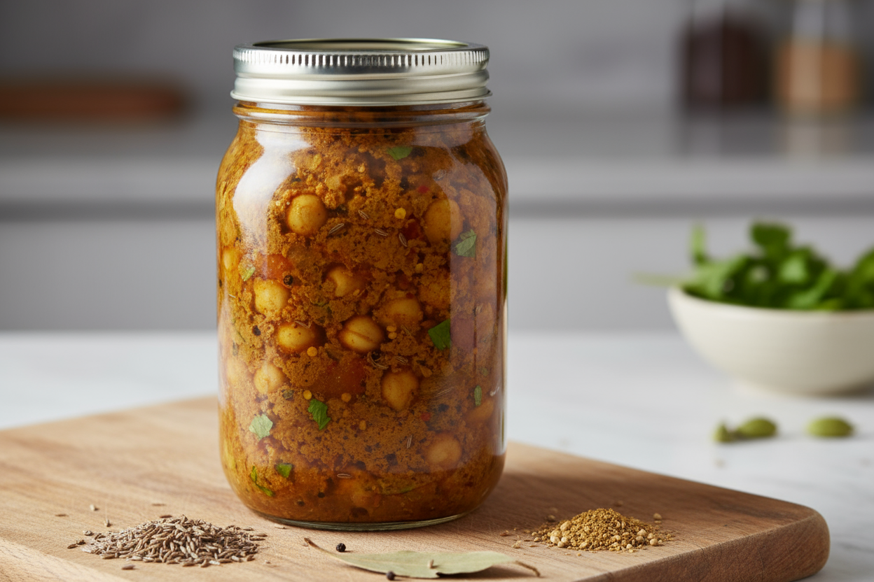 chana masasla in jar