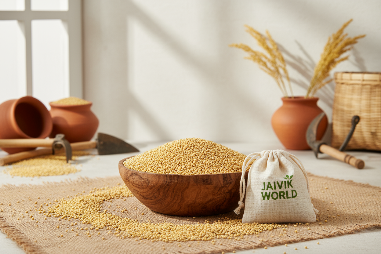 foxtail millets product of jaivik world