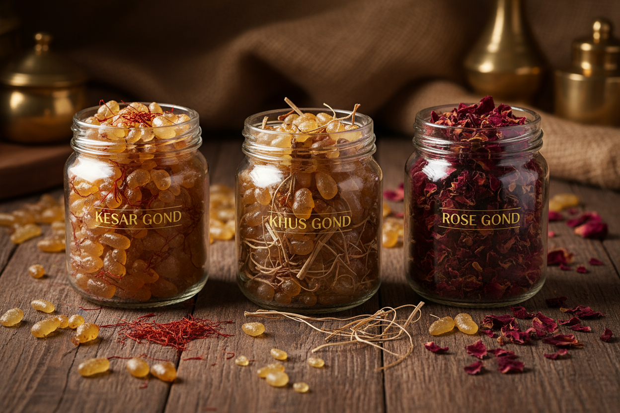 Gond - Kesar, khus, Rose product