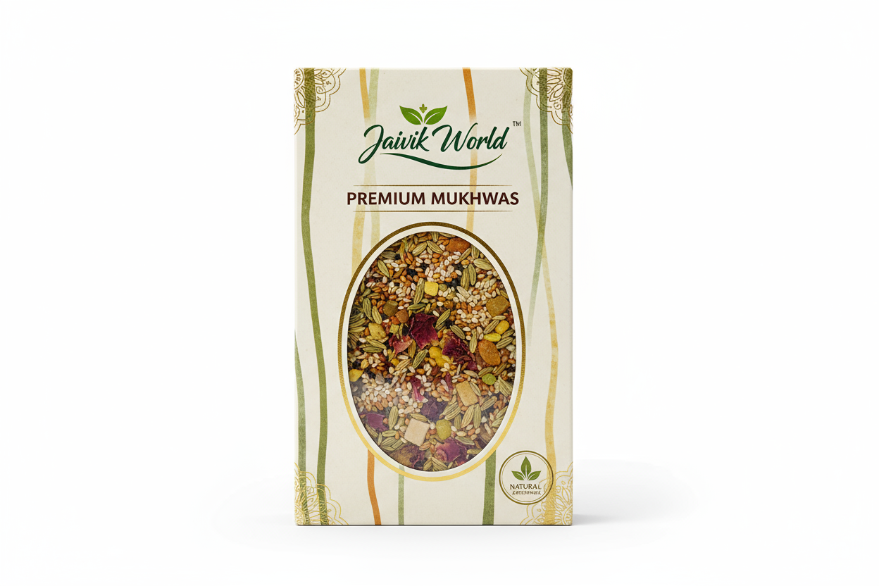 mukhwas pakage product of jaivik world 