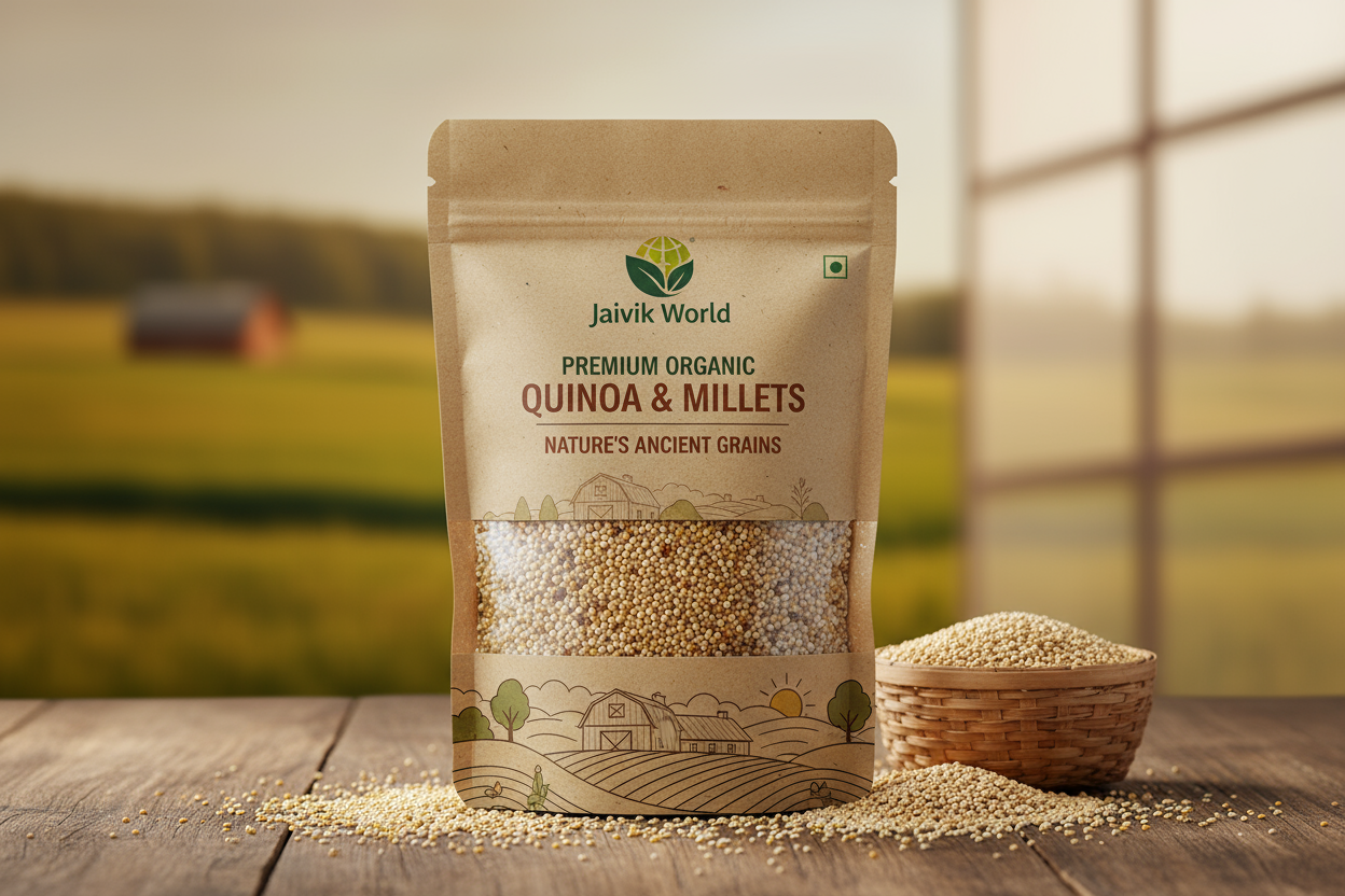 quinoa millets product of jaivik world