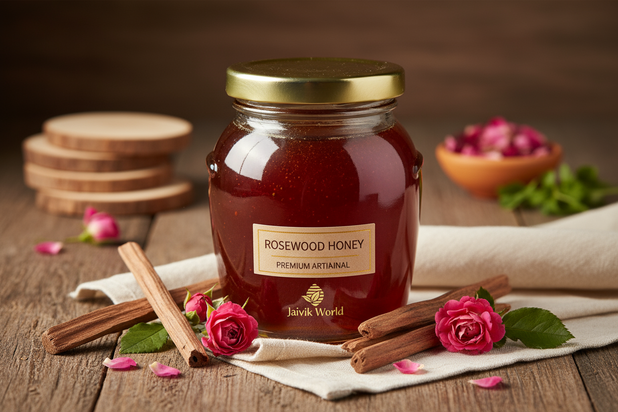 rose wood flavour of honey of jaivik world
